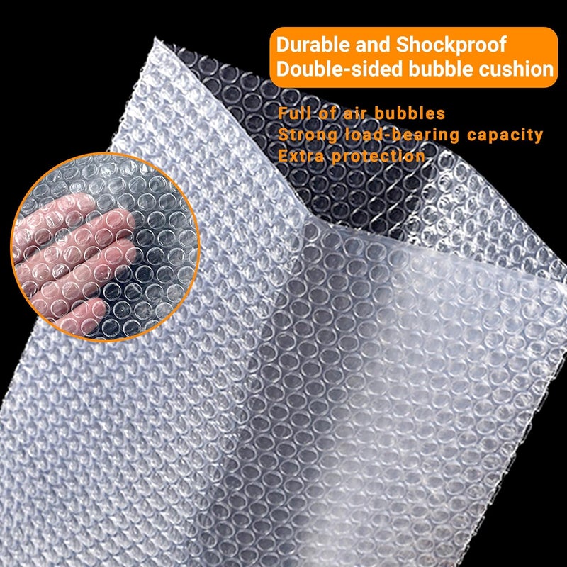 WENQUIT 50PCS Clear Bubble Pouches Wrap Bags, 10 x 14 Inch Bubble Out Bag Pouch for Packing & Shipping, Double Layer Bubble Cushion Wrap Bags Protective Bubble Pouches Bags for Moving and Storage - Image 4